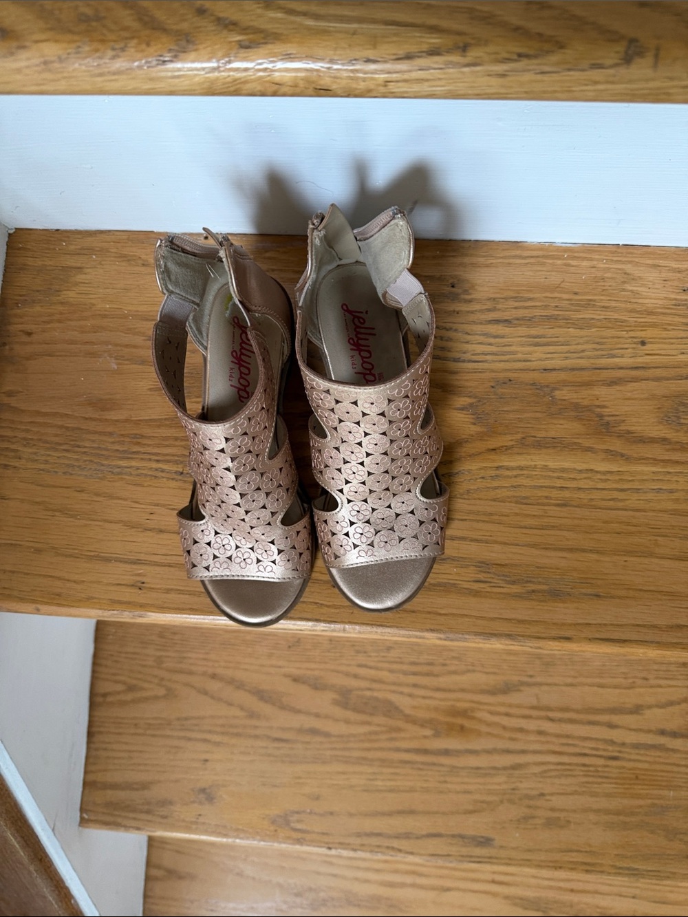 Lolli kids Metallic Rose Sandal Heels